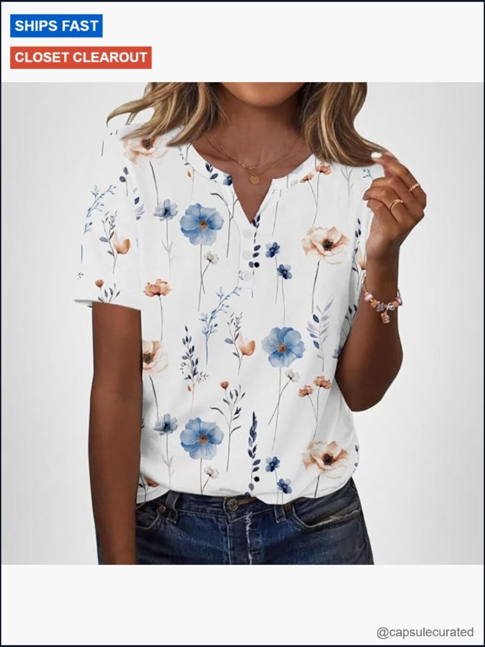 Women's Short Sleeve V Neck Blouse Business Casual Tunic Top Flowy